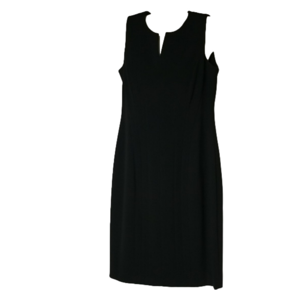 Calvin Klein Dress Black Midi Sleeveless